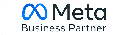 Meta Business Partner certification badge.